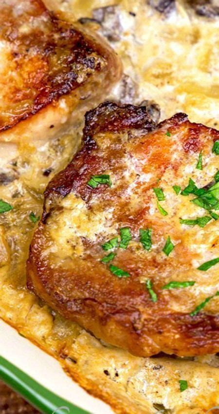 Cover and bake at 350° for 1 hour; Pork Chops & Scalloped Potatoes Casserole | Pork recipes ...