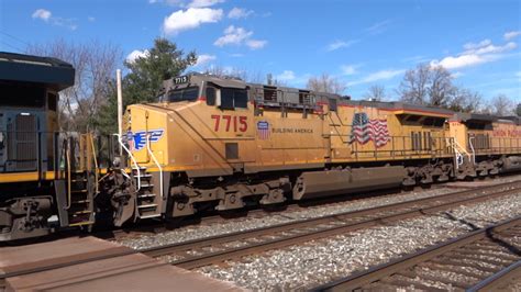 Csx Q With Two Union Pacific Engines Youtube