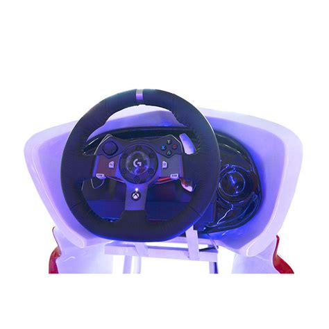 Great Fun Vr Car Racing Simulator 32 Inch Display Screen 2 Sensors Blue