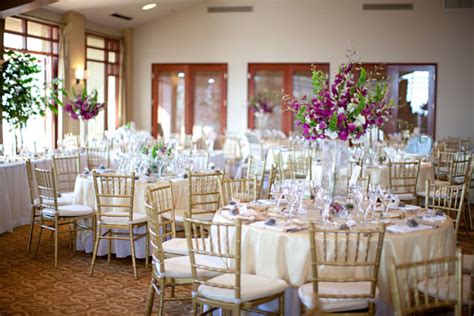 Now, this article will focus on lavender, violet and purple with gold. Purple White and Gold Wedding Reception Decor - Elizabeth Anne Designs: The Wedding Blog