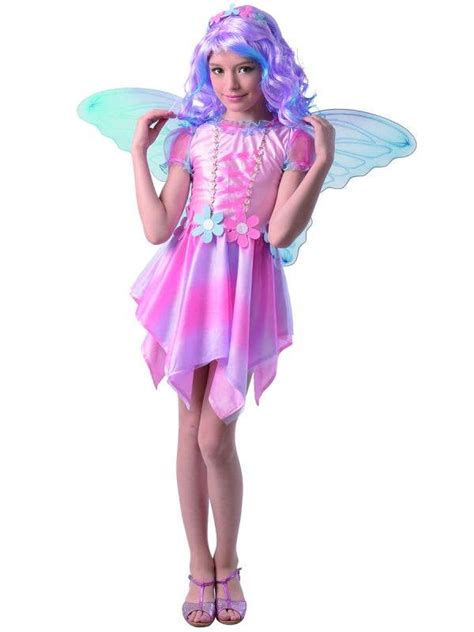 Glittery Pink Forest Fairy Costume Halloween Costume For Girls