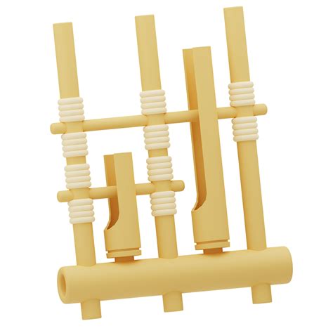 3d Illustration Music Tool Angklung 18741939 Png