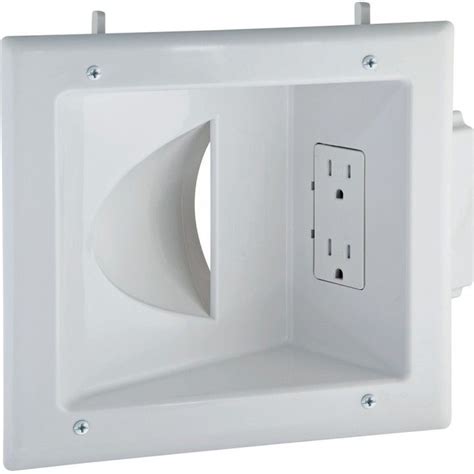 Recessed Wall Plate for Low Voltage Data Cables with ... A smart plug fits into your.
