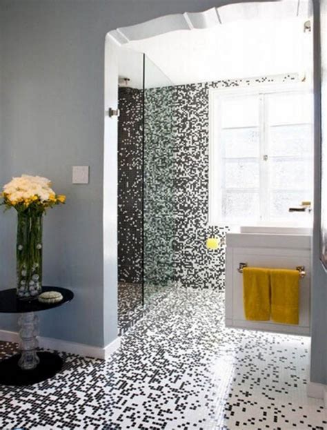 Look at how to use colors and patterns to make parts of the bathroom stand out. 30 white mosaic bathroom floor tile ideas and pictures