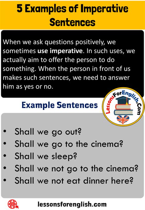 What Is Imperative Sentences 5 Examples Of Imperative Sentences