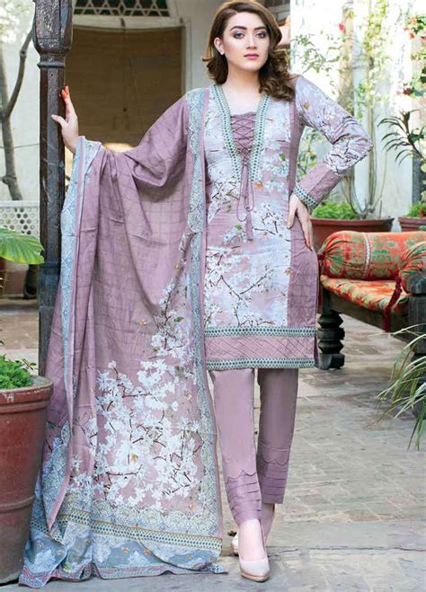Five Star Printed Lawn Unstitched 3 Piece Suit Fs19 L3 1001b Spring Summer Collection