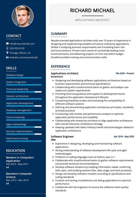 Applications Architect Resume Sample In 2024 Resumekraft