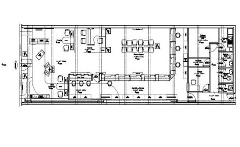 Corporate Office Building Floor Layout Plan Cad Drawing Details Dwg