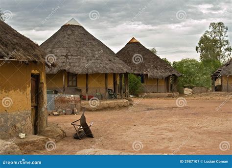African Village Stock Image Image Of Construction Hardship 2987107