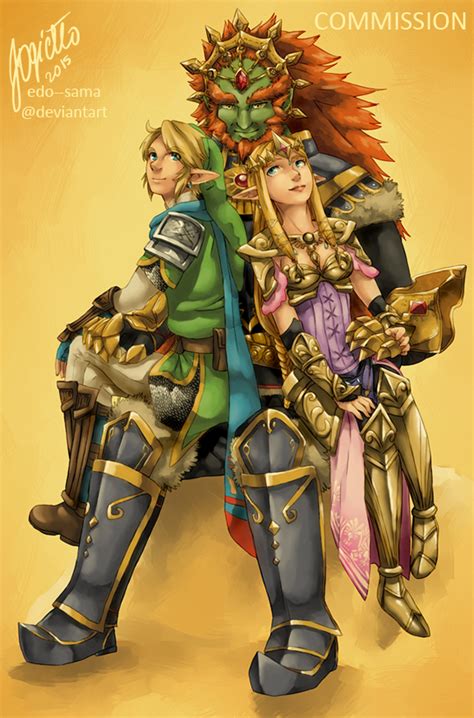 Commission Link Zelda And Ganondorf Cuddle By Edo Sama On Deviantart
