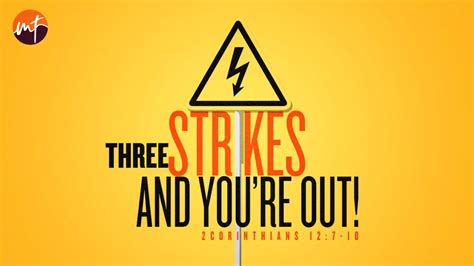 Three Strikes And Youre Out Youtube