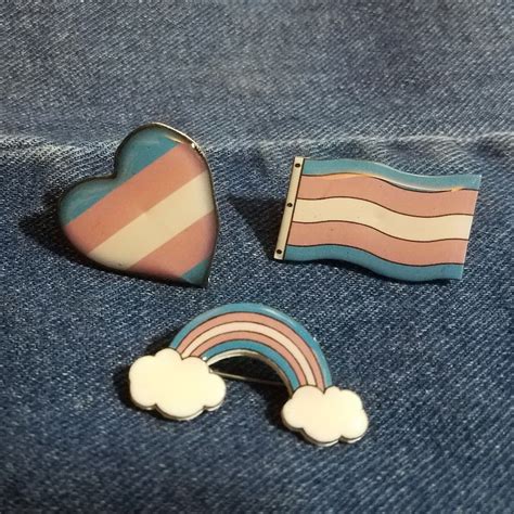 Transgender Pride Pin Lgbt Pin Trans T Pride Pin Rainbow Etsy