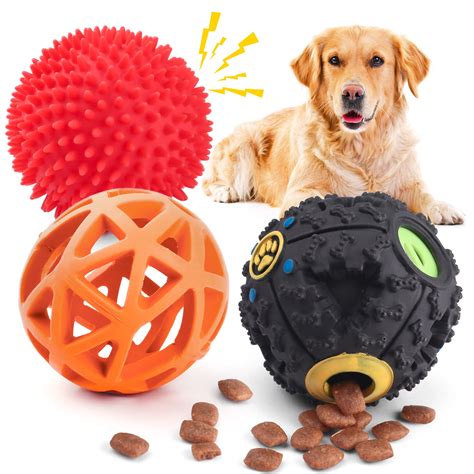 Dog Treat Ball Fun Interactive Food Dispensing Dog Toy Iq Treat Ball