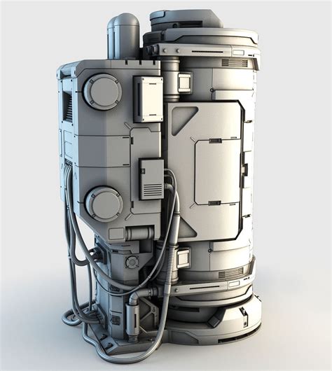 sci fi elements 3d model sci fi props sci fi laboratory starship design