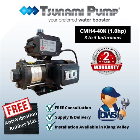 Tsunami Cmh4 40k Water Pump 1hp Best Price Malaysia