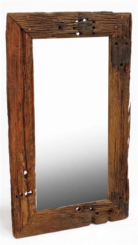 Custom Made Distressedreclaimed Wood Framed Mirror 60 X 36