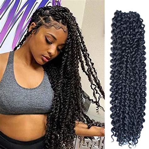 2019 Spring Twist Crochet Hair Wavy Braids Soft Synthetic Jamaican