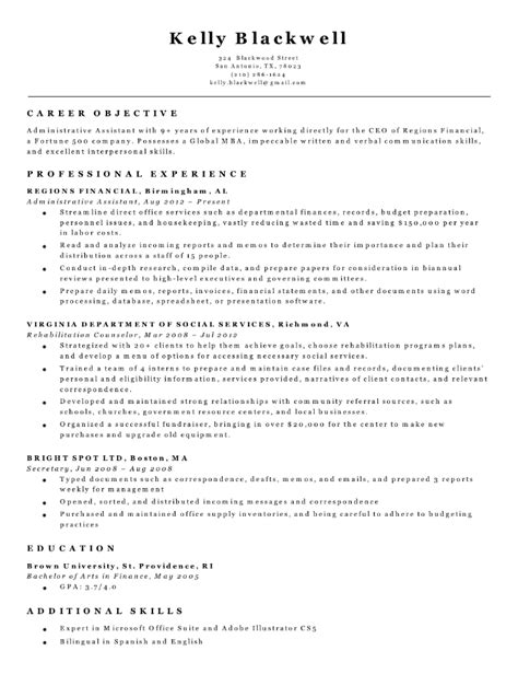 Executive curriculum vitae (cv) sample used when applying for positions that require more than five years of relevant work experience. The 20 Best CV and Résumé Examples for Your Inspiration