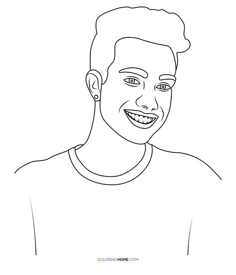 James Charles Coloring Page - Coloring Home