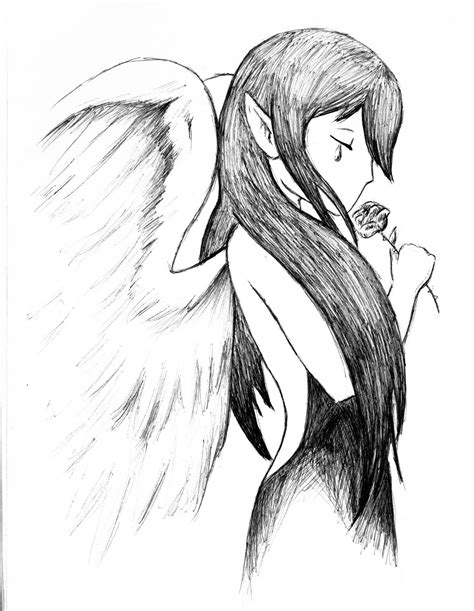 Angel Anime Drawing At Getdrawings Free Download