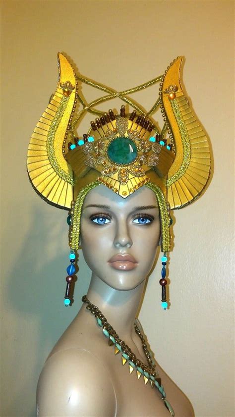 egyptian headdress inspiration ready to ship burning man halloween costume fantasy fest