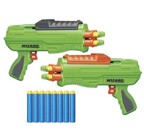 Buzz Bee Toys Air Warriors Dart Blaster 2 Pack Assorted Colors