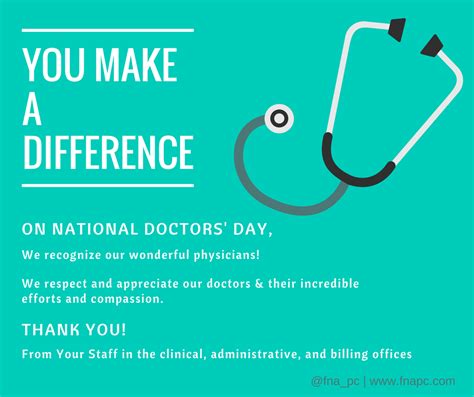 Recently the world has learned that how doctors are. Happy National Doctors' Day! - Fairfax Neonatal Associates ...