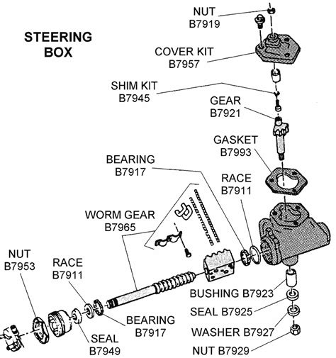 Steering Box Diagram View Chicago Corvette Supply
