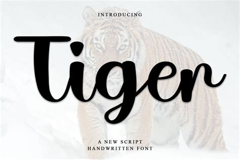 Tiger Font By PiPi Creative Creative Fabrica