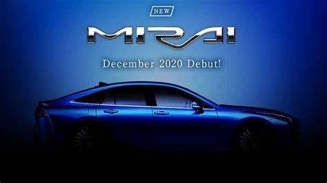 Next Gen Toyota Mirai Production Version Debuts In December