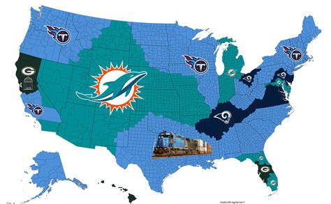 Nfl Imperialism Map Divisional 2019 Nfl
