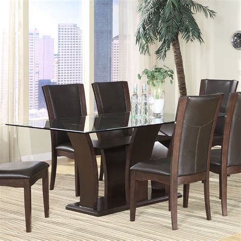 5% coupon applied at checkout. Daisy Glass Top Dining Room Set With White Chairs Homelegance | Furniture Cart