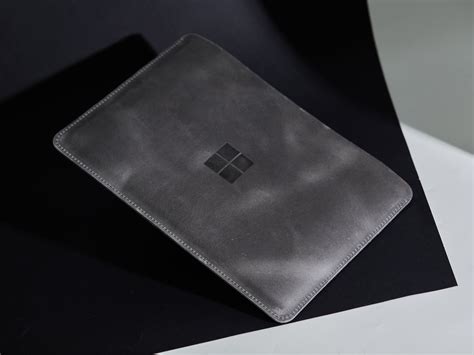 Surface Laptop Studio Case Gray Leather Sleeve Microsoft Etsy