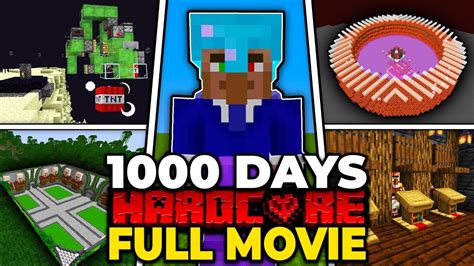 I Survived 1000 Days In Minecraft Hardcore Full Movie Youtube