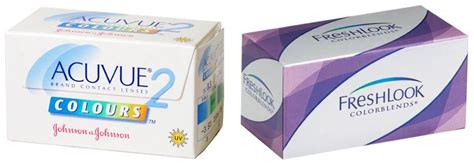 Acuvue 2 Colours And Freshlook Color Contact Lenses Acuvue Contact