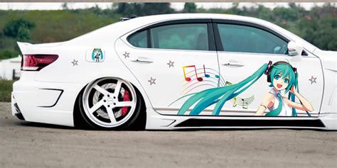 Anime Itasha Hatsune Miku Car Wrap Door Side Stickers Decal Fit With A