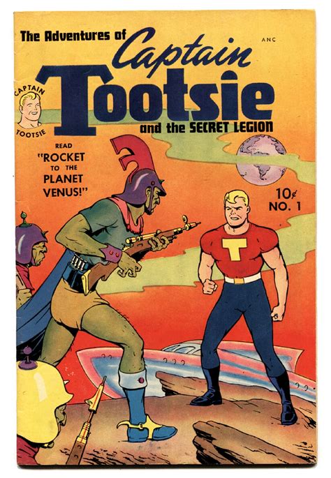 CAPTAIN TOOTSIE 1 Comic Book 1950 TOBY CLASSIC CI FI ISSUE HIGH GRADE