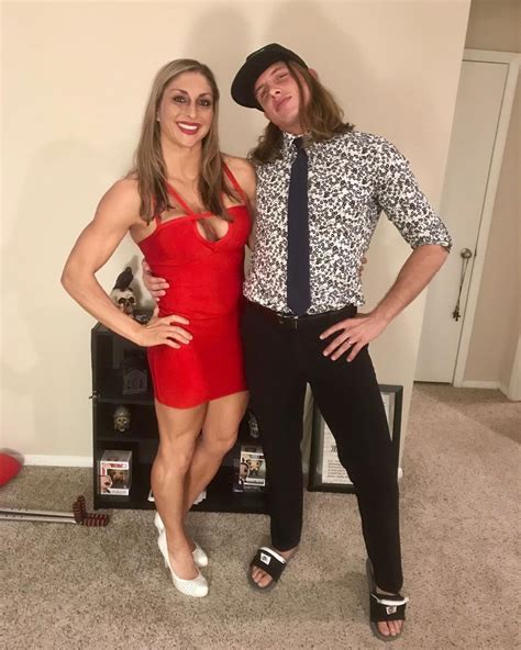 wwe nxt superstar matt riddle with his wife lisa rennie riddle heading out for a rare date night