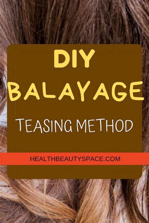 Coloring your hair at home can quickly start from behind! A balayage teasing method that you can do yourself | Diy balayage, Diy hair balayage, Ombre hair ...