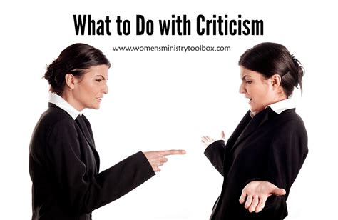 What To Do With Criticism Womens Ministry Toolbox