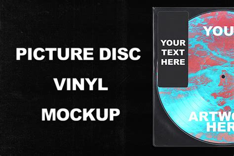 Download Picture Disc Vinyl MockUp | Creative Illustrator Templates ...