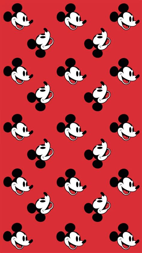 Fondo De Pantalla Rojo De Mickey Mouse Disney Wallpaper Sunflower