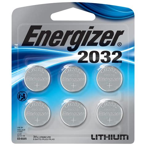 Energizer 2032 Lithium Battery 6 Pack 2032bp 6 The Home Depot
