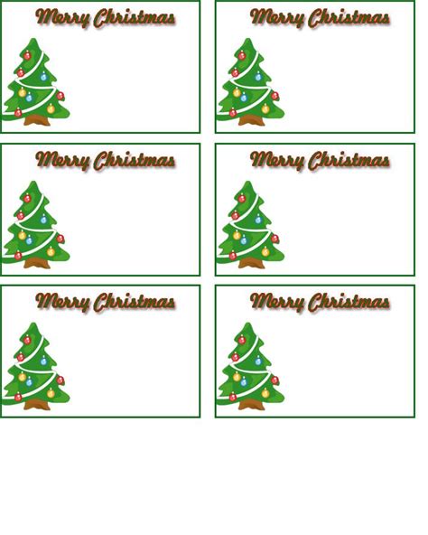 Printable Christmas Name Tags Christmas Name Tags Christmas Tag