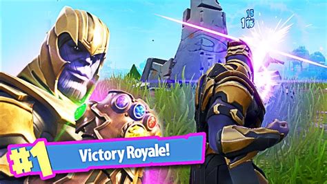 Fortnite Thanos Gameplay Youtube