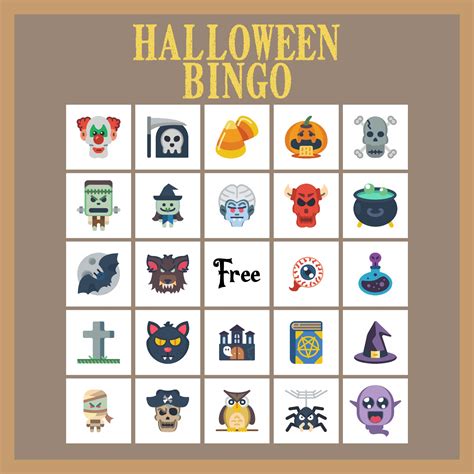 15 Best Free Printable Halloween Bingo Game Pdf For Free At Printablee