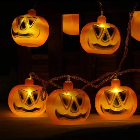 2m 10leds Halloween Pumpkin String Light Night Lamp For Holiday Party