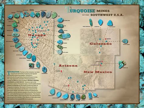 Turquoise Treasure Map Real Turquoise Jewelry Turquoise Stone