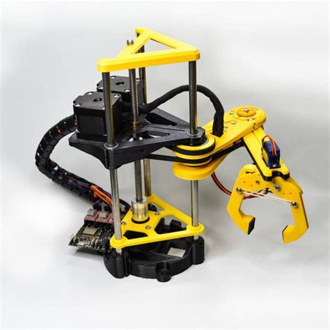 Pybot Scara Robotic Arm 3d Printed Python