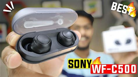 Sony Wf C500 Unboxing And Review 360 Sound Best Earbuds For Bass 😍